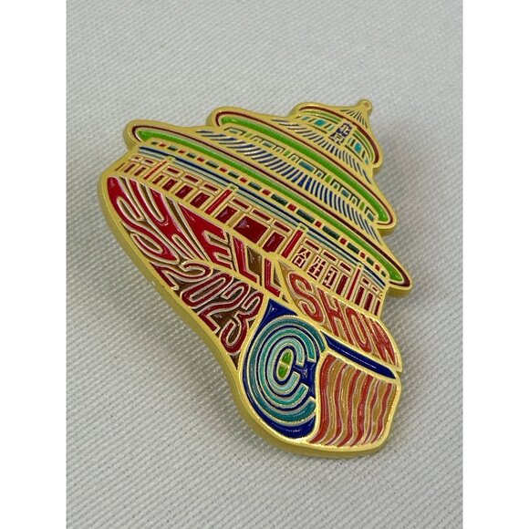 Conchologists City Club Shell Show 2023 Enamel Pin Collectible Pagoda - Picture 3 of 6